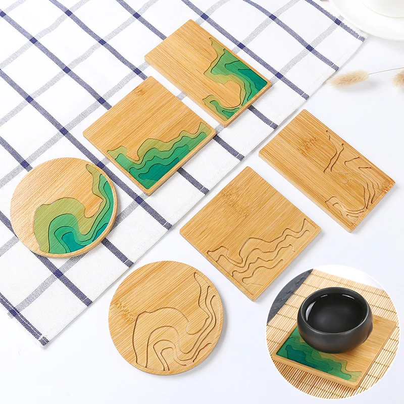 1PC Creative Bamboo Coasters Placemat insulation pad Tea Coffee Cup Pad Kitchen Table Decoration Chinese Table Coaster Plate Mat
1PC Creative Bamboo Coasters Placemat insulation pad Tea Coffee Cup Pad Kitchen Table Decoration Chinese Table Coaster Plate Mat