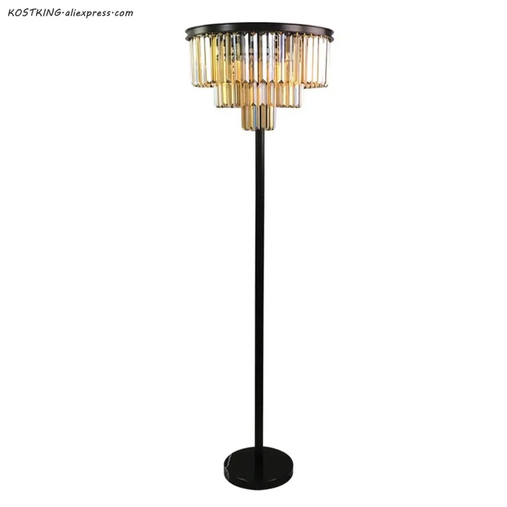 Floor Lamp K9 Crystal Modern Floor Lights Lustre Foot Switch Lamp for Living Room Bedroom Study led light Height 63 inch
Floor Lamp K9 Crystal Modern Floor Lights Lustre Foot Switch Lamp for Living Room Bedroom Study led light Height 63 inch