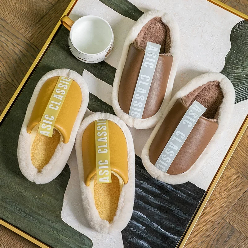 Home Slippers Women Autumn Winter Indoor Household Lovers Slipper Pu Platform Slipper Warm Comfortable plush non-slip slippers
Home Slippers Women Autumn Winter Indoor Household Lovers Slipper Pu Platform Slipper Warm Comfortable plush non-slip slippers
