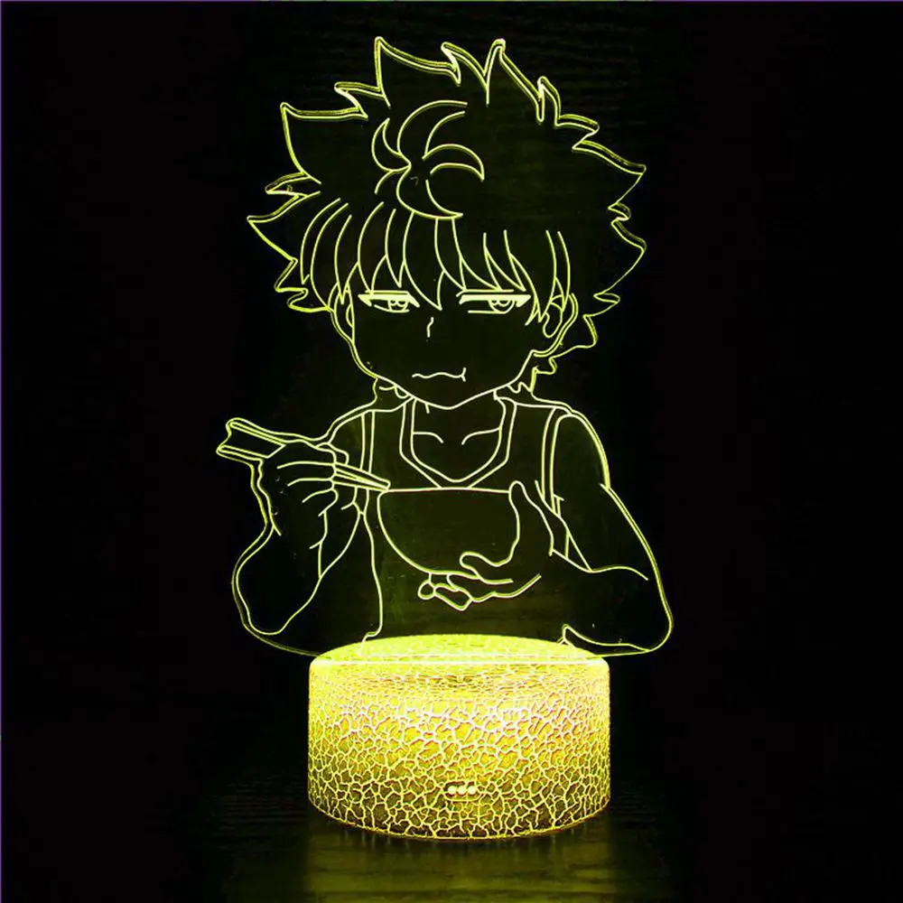 Hunter X Hunter Killua Led Children's Bedroom Decoration Hxh Led Table Lamp Anime Gift Acrylic Neon 3D Night Light Killua Cute
Hunter X Hunter Killua Led Children's Bedroom Decoration Hxh Led Table Lamp Anime Gift Acrylic Neon 3D Night Light Killua Cute