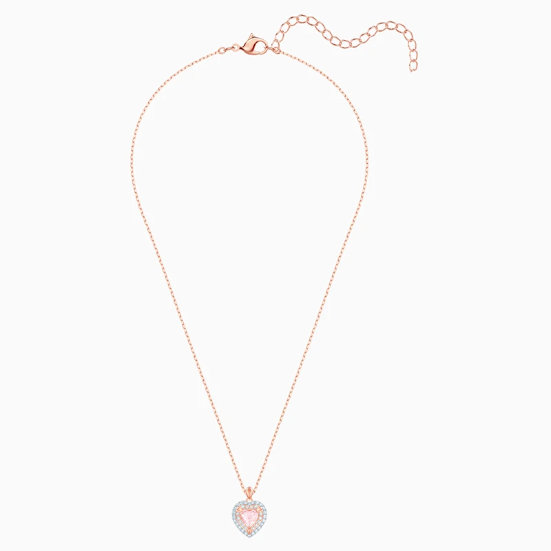 Fashion SWA New ONE Pendant Necklace Fashion Light Pink Heart-shaped Decoration Crystal Female Luxury Jewelry Romantic Gift
Fashion SWA New ONE Pendant Necklace Fashion Light Pink Heart-shaped Decoration Crystal Female Luxury Jewelry Romantic Gift