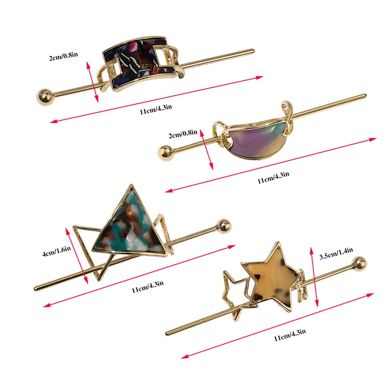 Japan and Korea Ancient Style of Women Vintage Acetate Hair Sticks Stars Geometric Marble Leopard Hairpin Hair Clips
Japan and Korea Ancient Style of Women Vintage Acetate Hair Sticks Stars Geometric Marble Leopard Hairpin Hair Clips