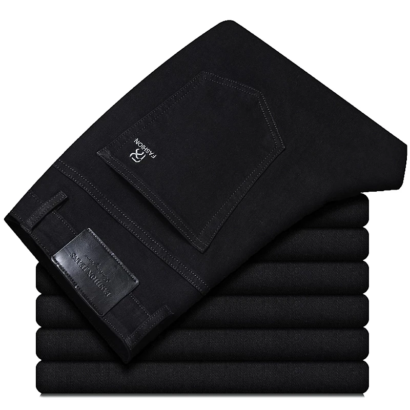 2021 Spring New Men's Classic Blue Black Slim-fit Jeans Business Cotton Elastic Regular Fit Denim Pants Male Brand Trousers
2021 Spring New Men's Classic Blue Black Slim-fit Jeans Business Cotton Elastic Regular Fit Denim Pants Male Brand Trousers