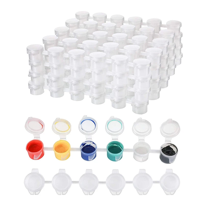 24 Strips Empty Paint Strips Paint Cup Pots Clear Storage Containers Painting Arts Crafts Supplies 144 Pots in Total
24 Strips Empty Paint Strips Paint Cup Pots Clear Storage Containers Painting Arts Crafts Supplies 144 Pots in Total