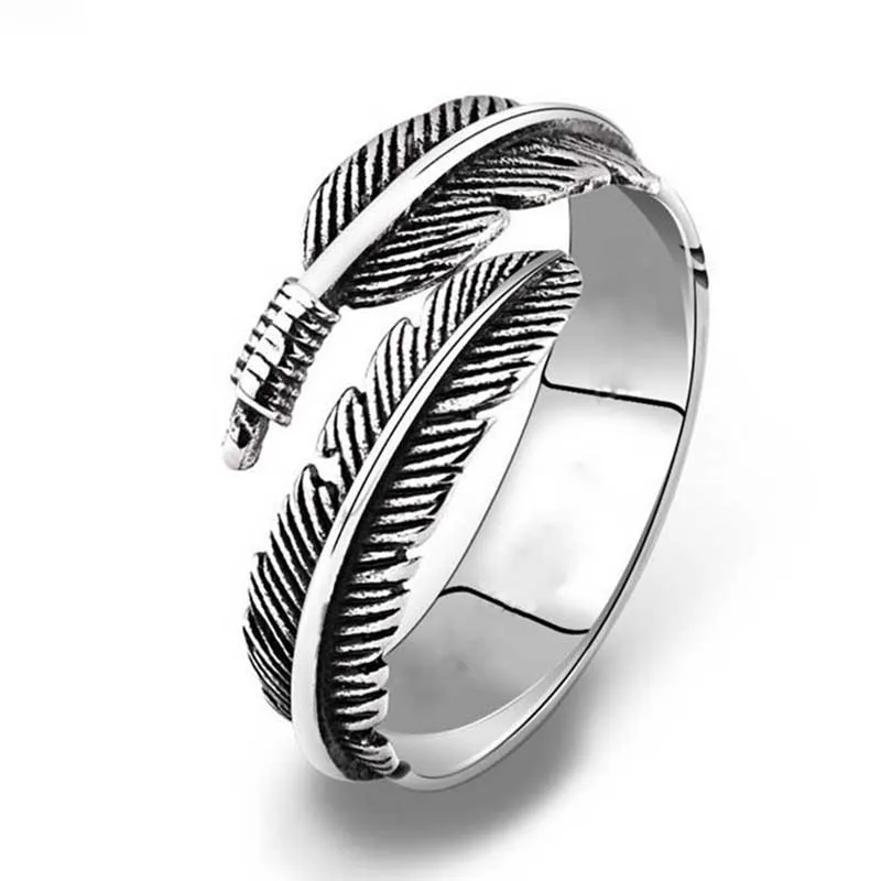Retro High-quality Silver Color Jewelry Personality Feather Arrow Opening Rings Minimalist Geometric Double Line Adjustable Ring
Retro High-quality Silver Color Jewelry Personality Feather Arrow Opening Rings Minimalist Geometric Double Line Adjustable Ring