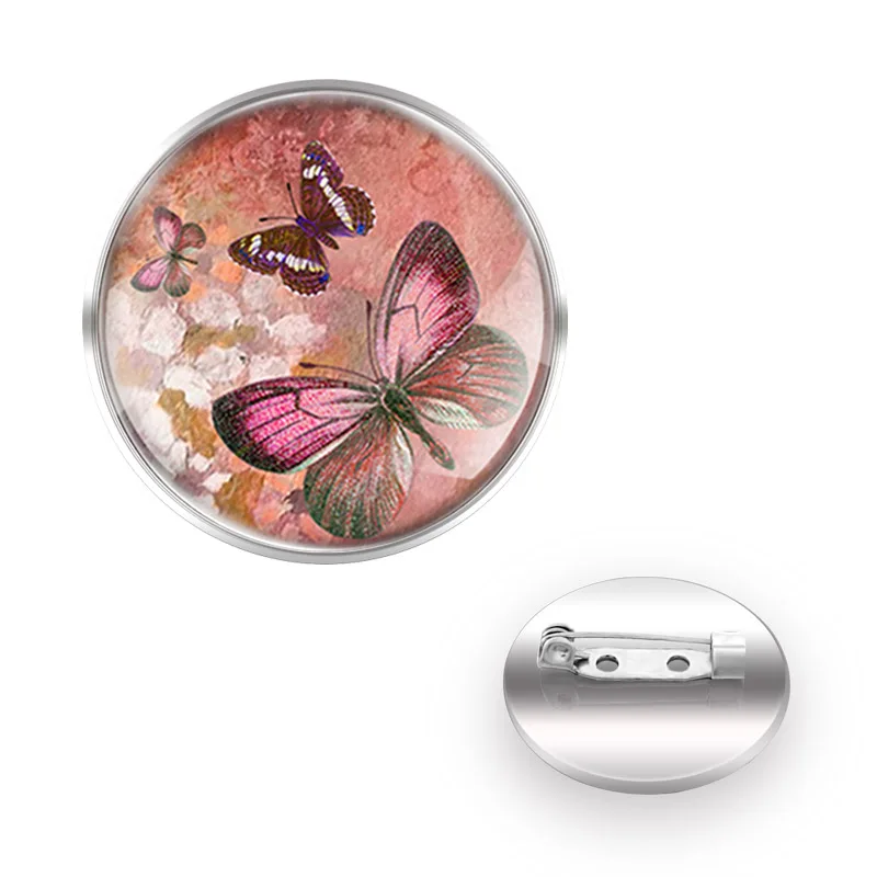 Charm Cute Pink Butterfly Brooch Badge Glass Cabochon Dome For Bag Clothes Decoration Pins 
Charm Cute Pink Butterfly Brooch Badge Glass Cabochon Dome For Bag Clothes Decoration Pins