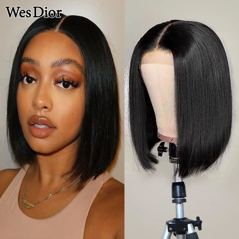 Straight Bob Human Hair Wigs Brazilian 4X4 Lace Closure Bob Wigs For Women Preplucked Baby Hair T Part Lace Wig Density 150 Remy
Straight Bob Human Hair Wigs Brazilian 4X4 Lace Closure Bob Wigs For Women Preplucked Baby Hair T Part Lace Wig Density 150 Remy