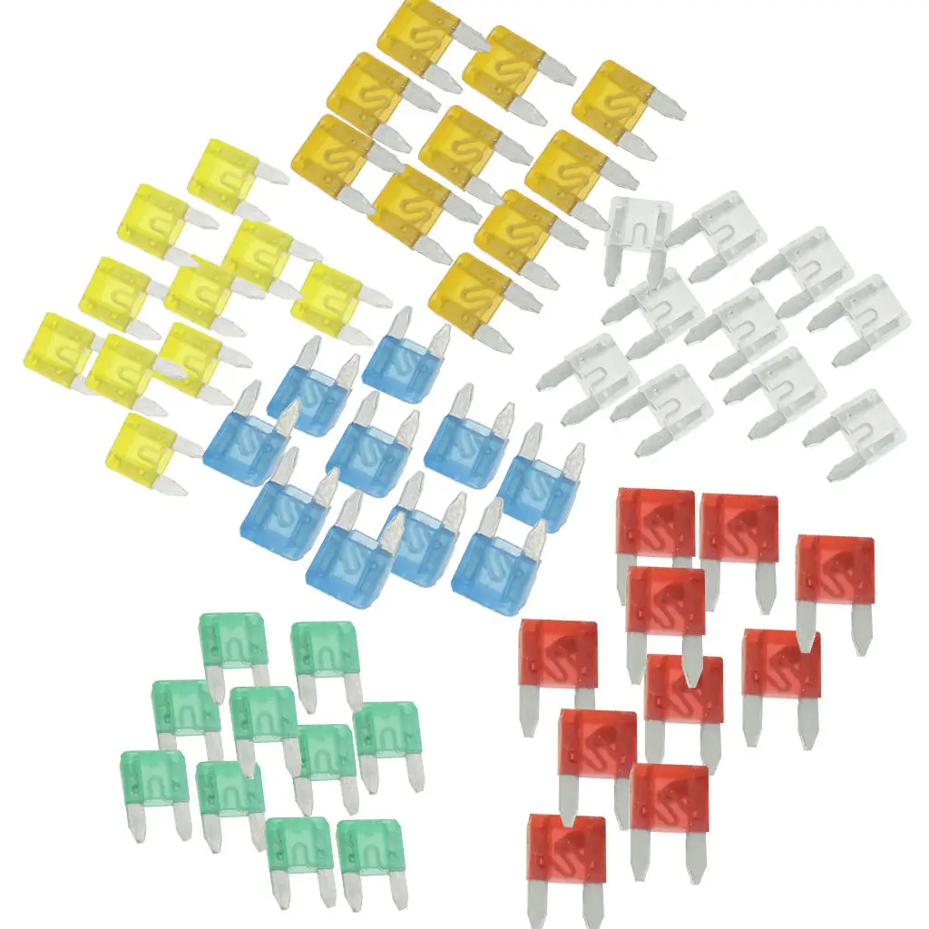 60Pcs Mixed Car Mini Blade Fuse Assortment Kit Zinc Alloy Plastic 5A 10A 15A 20A 25A 30A AMP for Car Auto Truck SUV Accessories
60Pcs Mixed Car Mini Blade Fuse Assortment Kit Zinc Alloy Plastic 5A 10A 15A 20A 25A 30A AMP for Car Auto Truck SUV Accessories