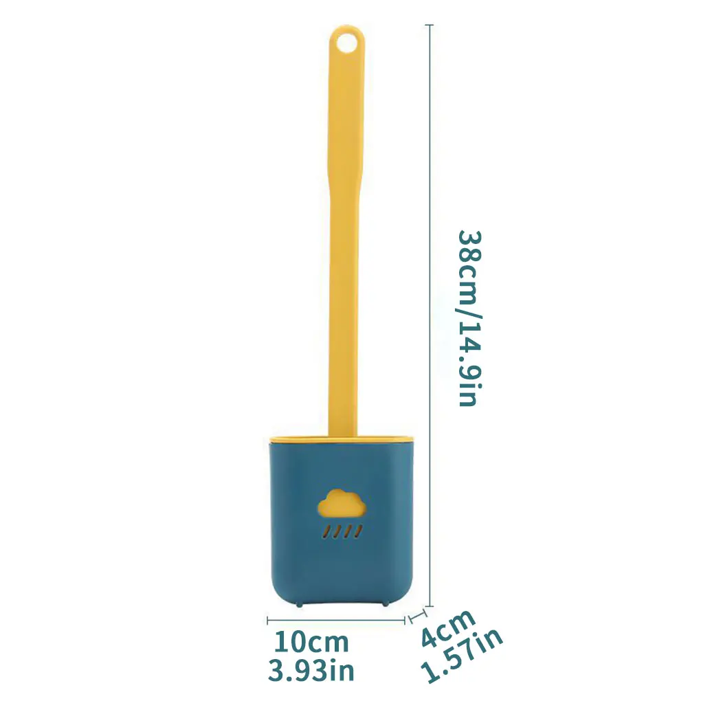 Toilet Brush Set Long Handle TPR Bathroom Soft Brush And Holder With Lid Thoroughly Clean Any Corner Lightweight Durable 
Toilet Brush Set Long Handle TPR Bathroom Soft Brush And Holder With Lid Thoroughly Clean Any Corner Lightweight Durable