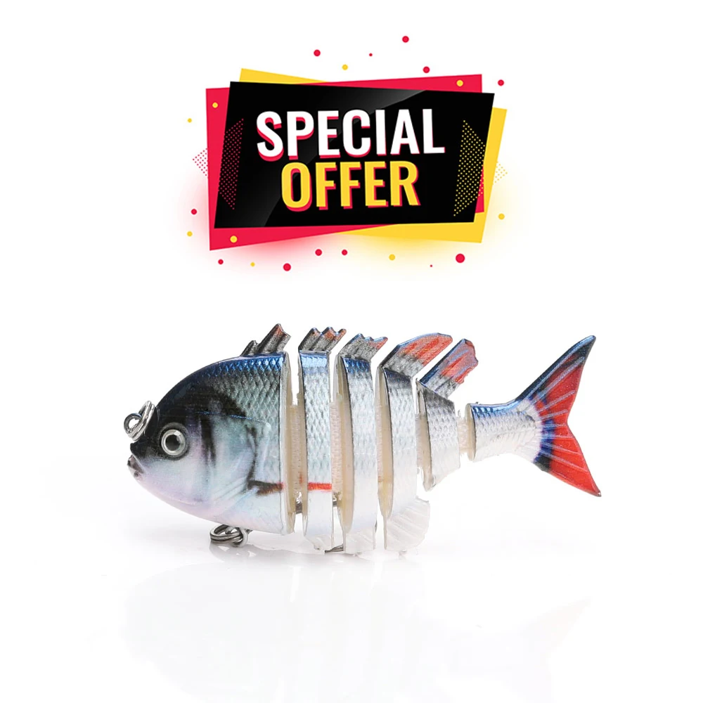 VTAVTA Special Offer 6cm 4g Lifelike 6-Segments Sinking Wobblers Fishing Lure (Limited) | Lures