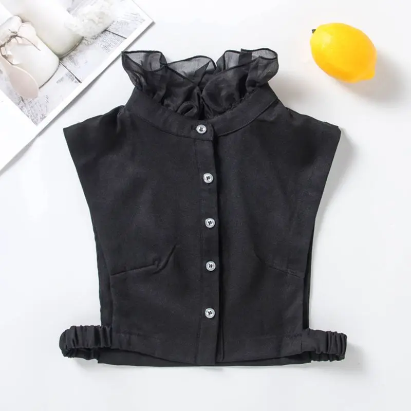 New Sweet Ruffles Fake Stand Collar Female High Neck Chiffon Detachable Half Shirt
New Sweet Ruffles Fake Stand Collar Female High Neck Chiffon Detachable Half Shirt