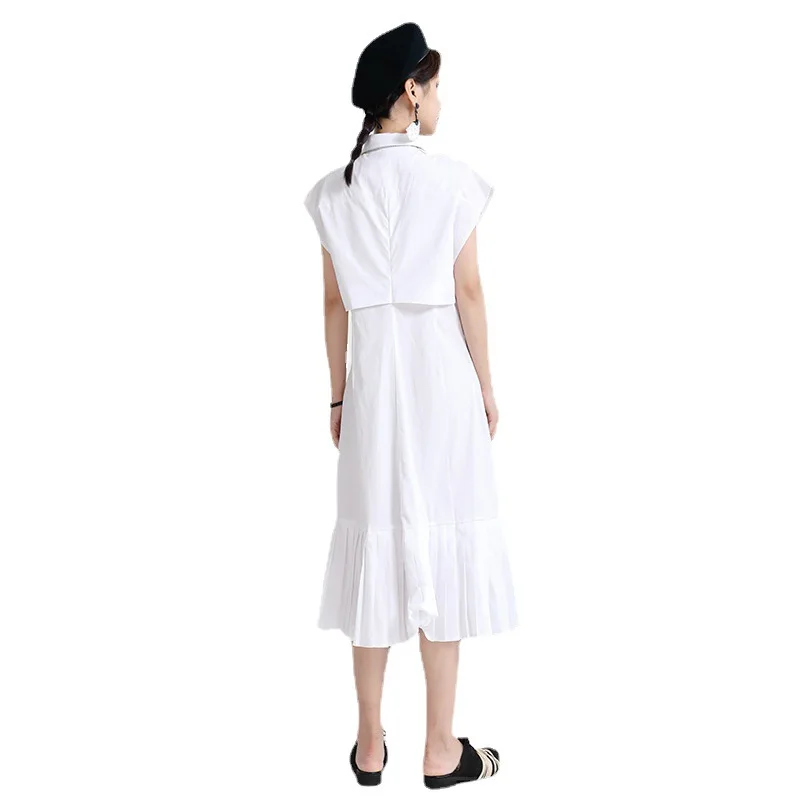 2021 Summer New Trend Stand-up Collar Pure White Women Dress Little Fairy French Over-the-knee Female Dresses
2021 Summer New Trend Stand-up Collar Pure White Women Dress Little Fairy French Over-the-knee Female Dresses