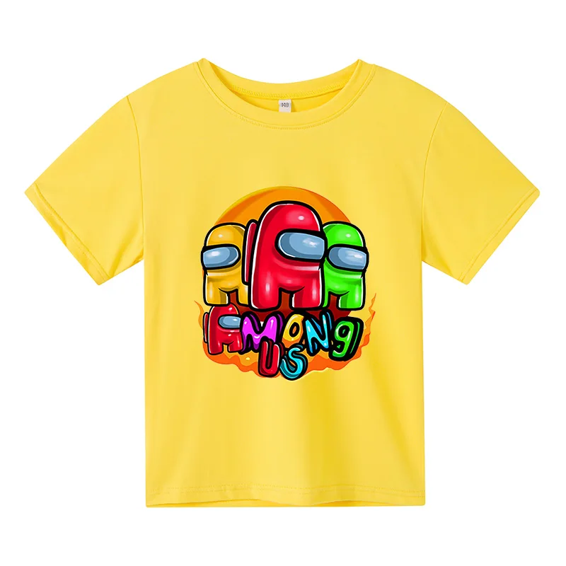 Game Among Cotton printing T-Shirt For Boys and Girls Casual Short Sleeve Tees Toddler Clothes 4-14 Years
Game Among Cotton printing T-Shirt For Boys and Girls Casual Short Sleeve Tees Toddler Clothes 4-14 Years