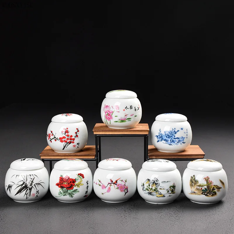 WDDSXXJSL portable ceramic tea cans moisture-proof mini tea cans sealed storage medicine cans household goods ceramic cans
WDDSXXJSL portable ceramic tea cans moisture-proof mini tea cans sealed storage medicine cans household goods ceramic cans