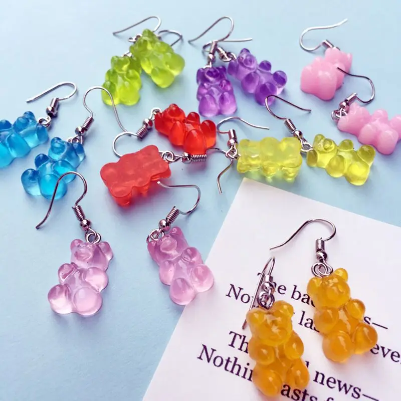 1 Pair Creative Cute Mini Gummy Bear Earrings Minimalism Cartoon Design Female Ear Hooks Danglers Jewelry Gift
1 Pair Creative Cute Mini Gummy Bear Earrings Minimalism Cartoon Design Female Ear Hooks Danglers Jewelry Gift