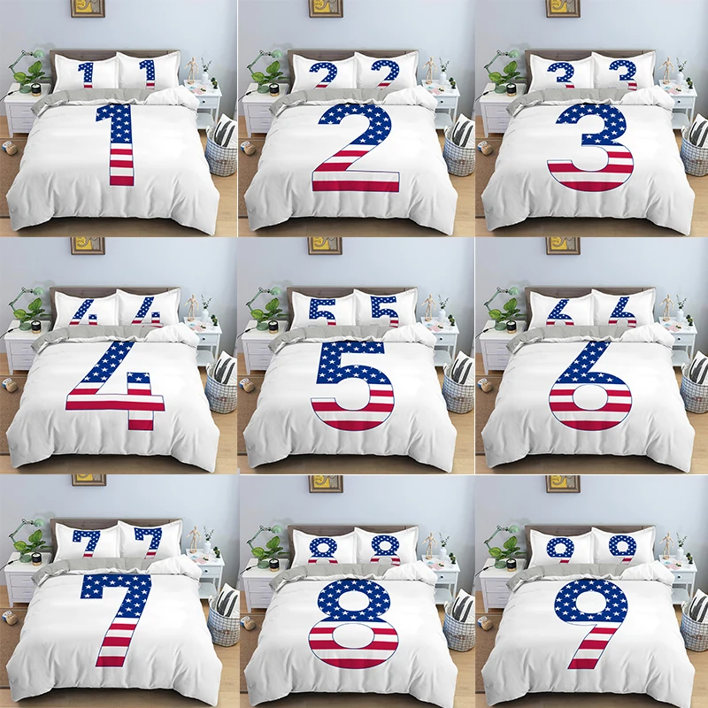 2/3pcs 3D Number printed White Bedding Set Single Double Queen King Size Duvet cover Set Luxury Kids Adult Soft Bedspread Decor
2/3pcs 3D Number printed White Bedding Set Single Double Queen King Size Duvet cover Set Luxury Kids Adult Soft Bedspread Decor