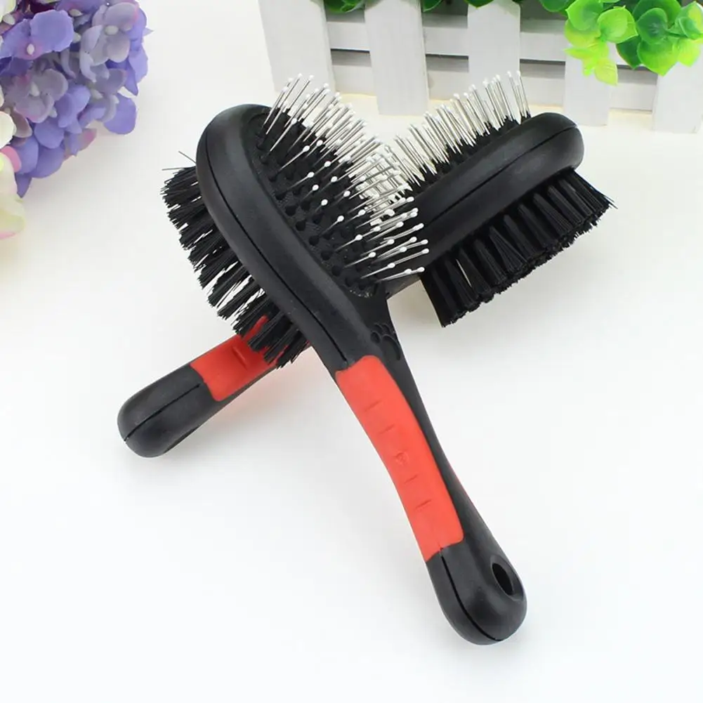 Double-sided Pet Comb Non-slip Plastic Handle Pet Needle Comb Cat and Dog Brush with Protection Point
Double-sided Pet Comb Non-slip Plastic Handle Pet Needle Comb Cat and Dog Brush with Protection Point