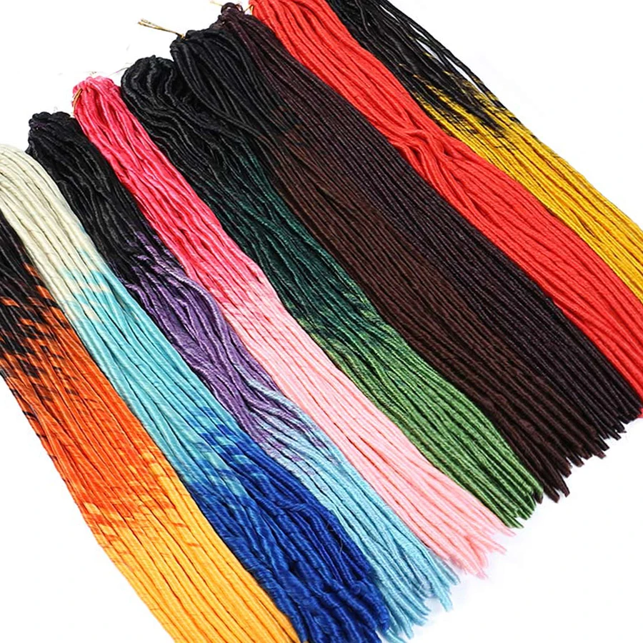 LVHAN Random color Soft Straight Dreadlocks Synthetic Braiding Hair Extensions Ombre Faux Locs Crochet Braids Hair
LVHAN Random color Soft Straight Dreadlocks Synthetic Braiding Hair Extensions Ombre Faux Locs Crochet Braids Hair