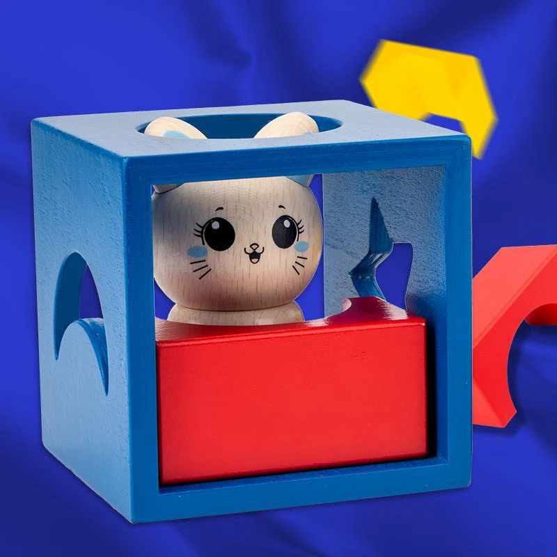 Montessori Wooden Cute Cat Adventures Assembling Building Block Toy Box Children Early Educational Teaching Toy
Montessori Wooden Cute Cat Adventures Assembling Building Block Toy Box Children Early Educational Teaching Toy