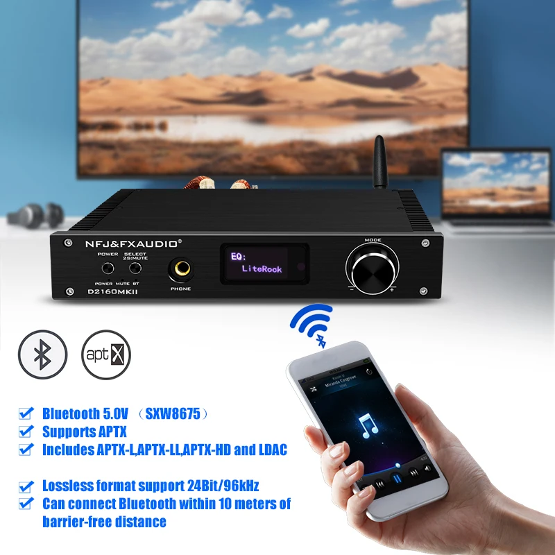 2021 FX-Audio Новый D2160MKII TAS5548 + TAS5614 Bluetooth 5 0 полный цифровой усилитель мощности 150 Вт * 2 USB