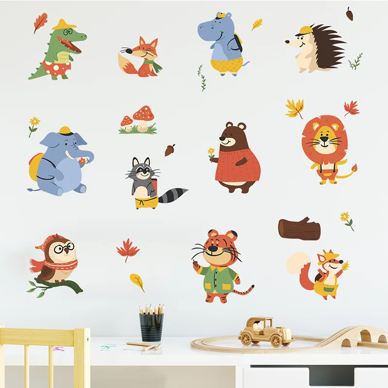 Cartoon Animal Wall Stickers for Kids Room Decor Aesthetic Baby Bedroom Wall Decals Home Decoration Self-Adhesive Wallstickers
Cartoon Animal Wall Stickers for Kids Room Decor Aesthetic Baby Bedroom Wall Decals Home Decoration Self-Adhesive Wallstickers