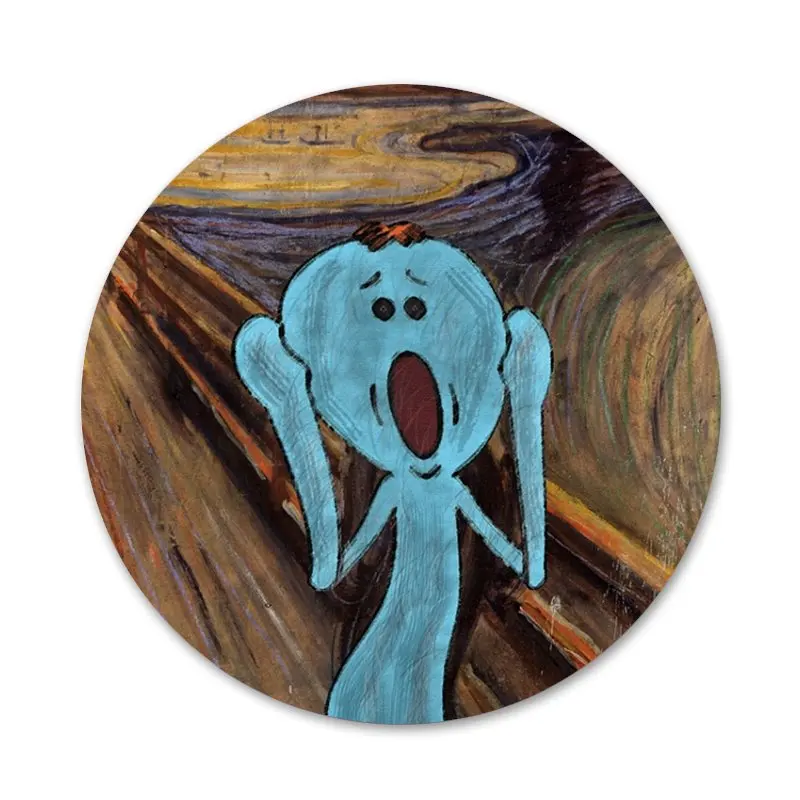 Scream by Munch Ultra Thin Cartoon Pattern Badge Brooch Pin Accessories For Clothes Backpack Decoration gift
Scream by Munch Ultra Thin Cartoon Pattern Badge Brooch Pin Accessories For Clothes Backpack Decoration gift