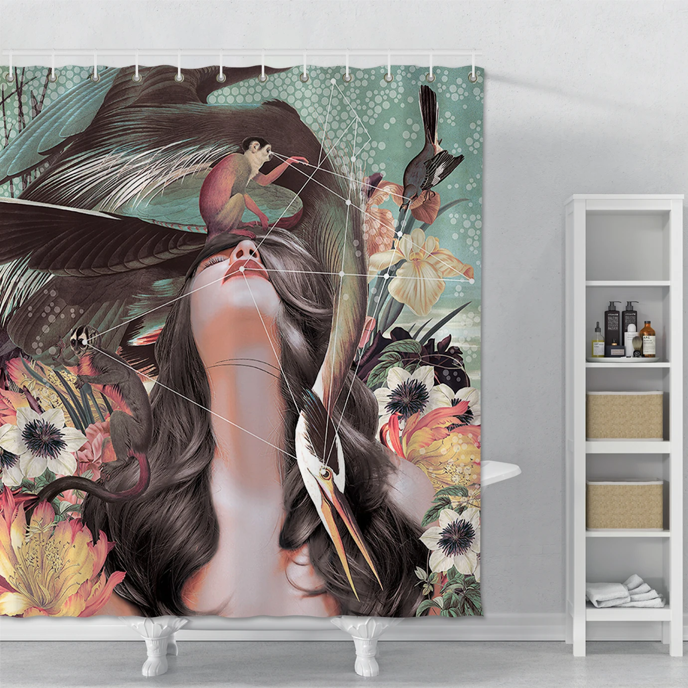 Creative Shower Curtain Bathroom Waterproof Shower Curtain With Hooks Polyester Art Bath Shower Curtrain Bathroom Home Decor
Creative Shower Curtain Bathroom Waterproof Shower Curtain With Hooks Polyester Art Bath Shower Curtrain Bathroom Home Decor