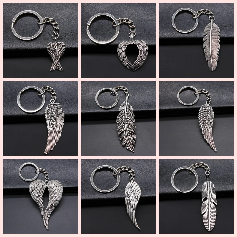 1 Pieces Keychain Angel Wings Feather keychains for women key chain ring cute keychain
1 Pieces Keychain Angel Wings Feather keychains for women key chain ring cute keychain