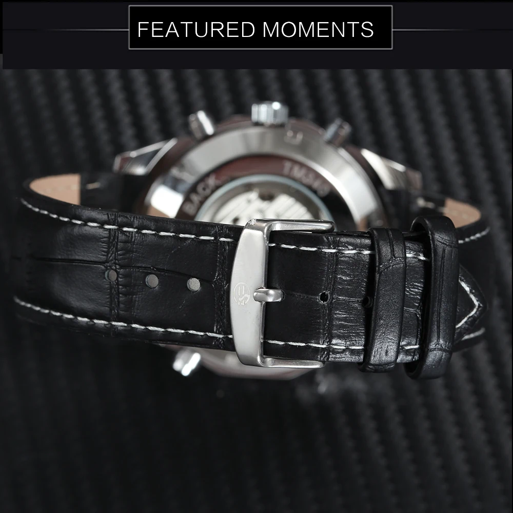 FORSINING Skeleton Mechanical Watch Men Brand Luxury Tourbillon Automatic Watches Genuine Leather Strap Fashion Wristwatch
FORSINING Skeleton Mechanical Watch Men Brand Luxury Tourbillon Automatic Watches Genuine Leather Strap Fashion Wristwatch