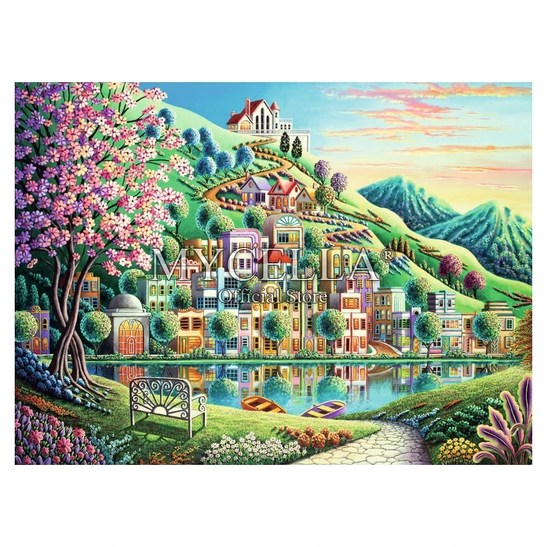 Cartoon 5d Diy Diamond Painting Blossom Park Diamond Embroidery Cross Stitch Rhinestone Mosaic Landscape Home Decor Christmas
Cartoon 5d Diy Diamond Painting Blossom Park Diamond Embroidery Cross Stitch Rhinestone Mosaic Landscape Home Decor Christmas