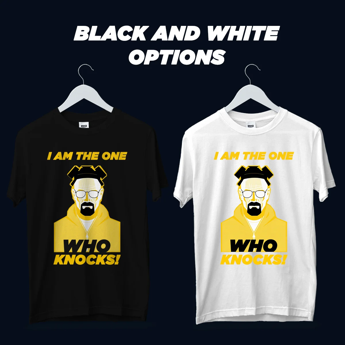 Break-ing Bad T-shirt 100% Cotton Tshirt with Walter Heisenberg I am the One Who Knocks T shirt short Sleeved Camiseta Футболка |