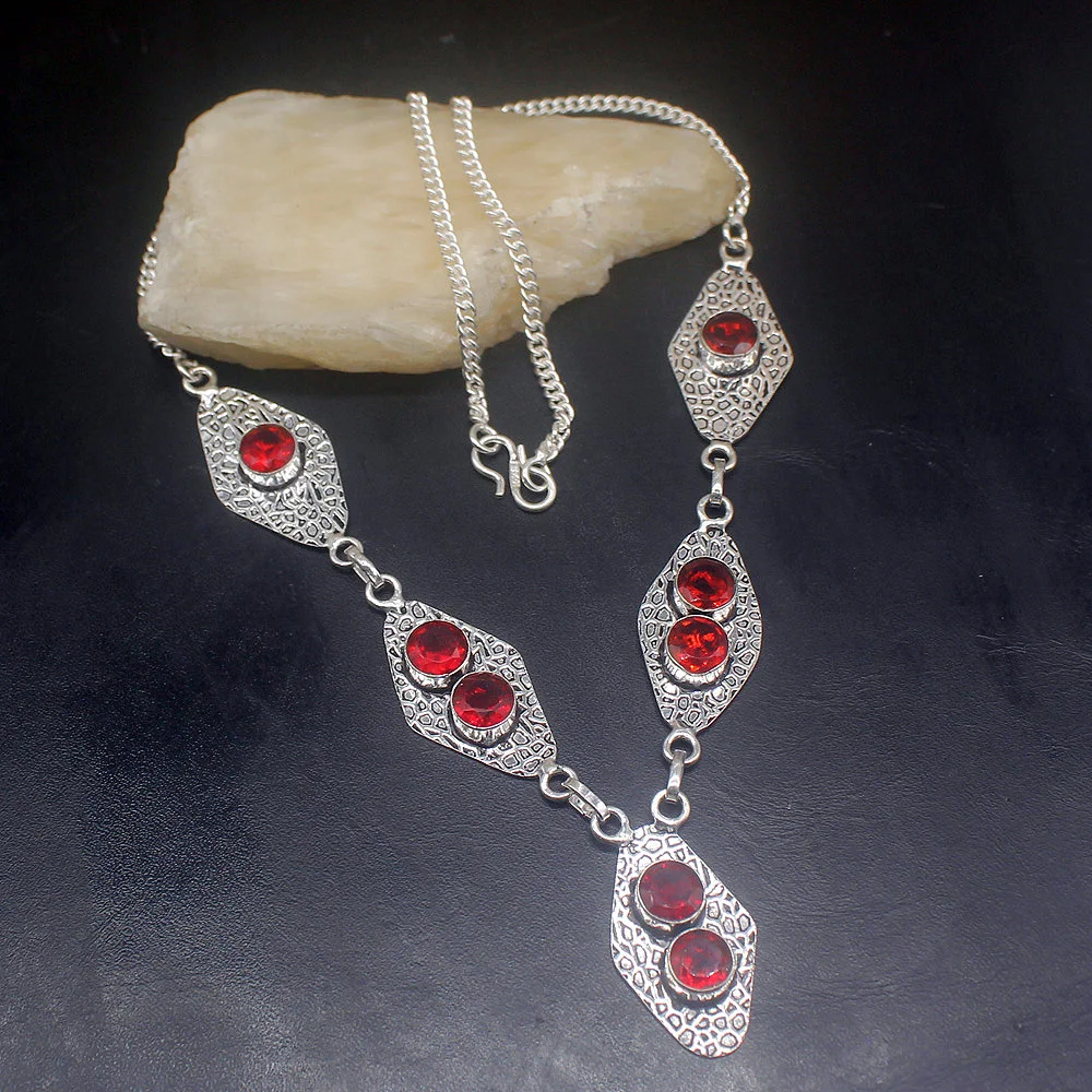 Gemstonefactory Jewelry Big Promotion 925 Silver Natural Vintage Red Garnet Sunny Prom Women Chain Necklace 52cm 202101387
Gemstonefactory Jewelry Big Promotion 925 Silver Natural Vintage Red Garnet Sunny Prom Women Chain Necklace 52cm 202101387