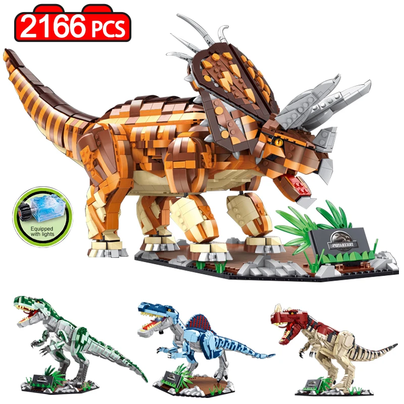 2116PCS Jurassic Sets Park Dinosaur World Tyrannosaurus Building Blocks Triceratops Bricks Toys for Children Boys Gifts
2116PCS Jurassic Sets Park Dinosaur World Tyrannosaurus Building Blocks Triceratops Bricks Toys for Children Boys Gifts