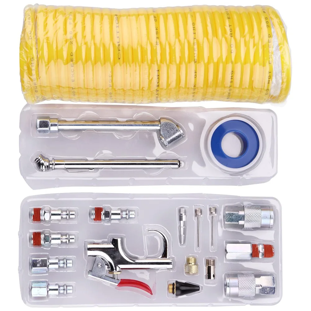 20Pcs/Set Air Tool Dust Compressor Nozzle Blow Gun Accessory Duster Cleaning Kit Pneumatic Parts Accessories Air Pump Airbrush
20Pcs/Set Air Tool Dust Compressor Nozzle Blow Gun Accessory Duster Cleaning Kit Pneumatic Parts Accessories Air Pump Airbrush