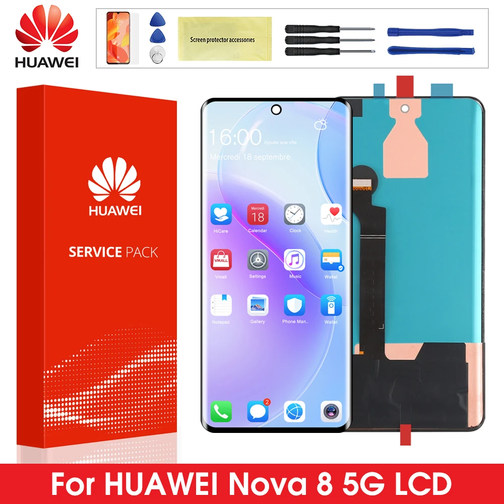 6.57" Original LCD For Huawei Nova 8 5G LCD Display Touch Screen Assembly Replacement For Huawei Nova8 ANG-AN00 Screen
6.57" Original LCD For Huawei Nova 8 5G LCD Display Touch Screen Assembly Replacement For Huawei Nova8 ANG-AN00 Screen