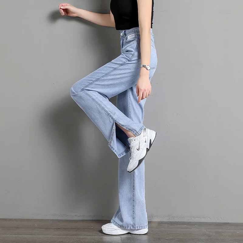 Denim Wide-Leg Pants Women's Summer High Waist 2021 Loose Drooping Silk Straight-Leg Pants Rac
Denim Wide-Leg Pants Women's Summer High Waist 2021 Loose Drooping Silk Straight-Leg Pants Rac
