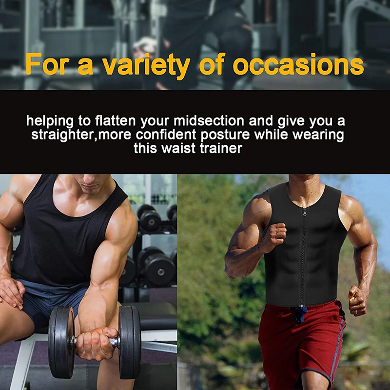 Men Weight Loss Waist Trainer Vest Sauna Sweat Body Shaper Slimmer Trimmer Tops M2
Men Weight Loss Waist Trainer Vest Sauna Sweat Body Shaper Slimmer Trimmer Tops M2