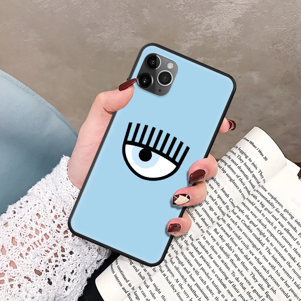 Hot Chiara Ferragni Eyes Phone Case For IPhone 5 5S SE 5C 6 6S 7 8 Plus X XS XR 11 12 Mini Pro Max 2020 black Hoesjes Pretty
Hot Chiara Ferragni Eyes Phone Case For IPhone 5 5S SE 5C 6 6S 7 8 Plus X XS XR 11 12 Mini Pro Max 2020 black Hoesjes Pretty