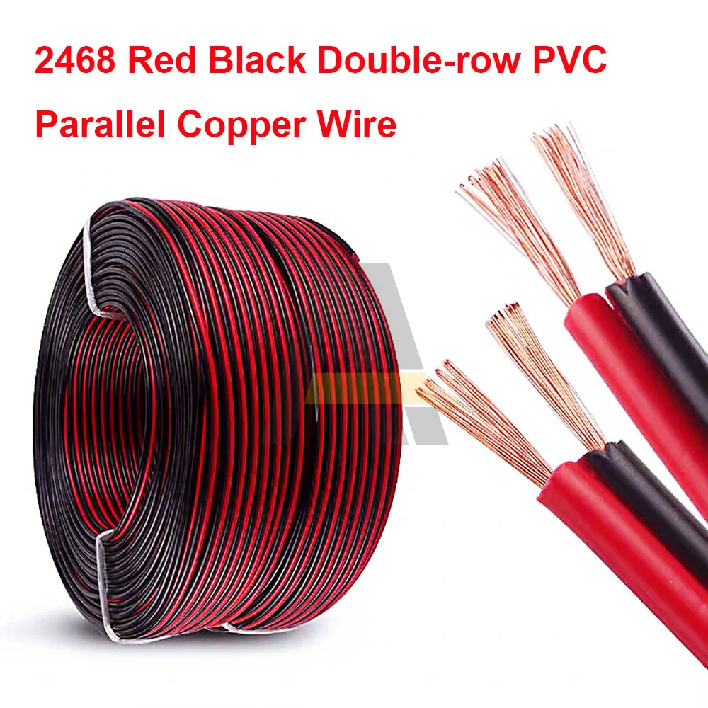 10 Meters 18/20/22/24/26 AWG Electrical Wire Tinned Copper Insulated PVC Extension LED Strip Cable 12V Red Black
10 Meters 18/20/22/24/26 AWG Electrical Wire Tinned Copper Insulated PVC Extension LED Strip Cable 12V Red Black