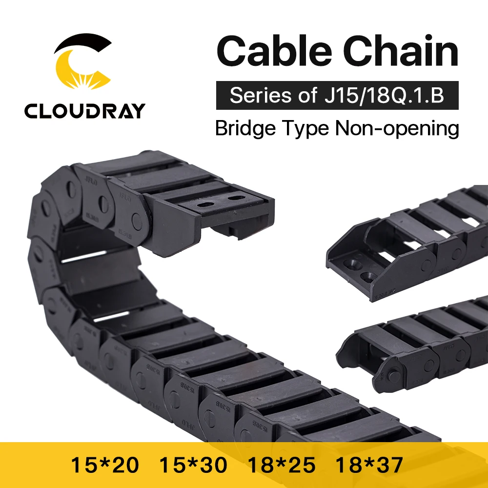Цепочка кабельная Cloudray 15x20 15x30 18x25 18x37 мм пластиковая не открывающаяся для