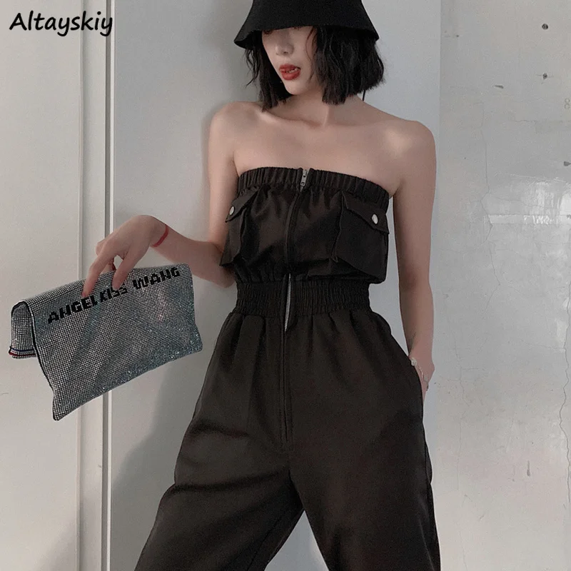 Jumpsuits Women Simple Fashion Spring Clothing Ladies Harajuku Street Popular High Waist Chic Daily Slim All-match Female Party
Jumpsuits Women Simple Fashion Spring Clothing Ladies Harajuku Street Popular High Waist Chic Daily Slim All-match Female Party