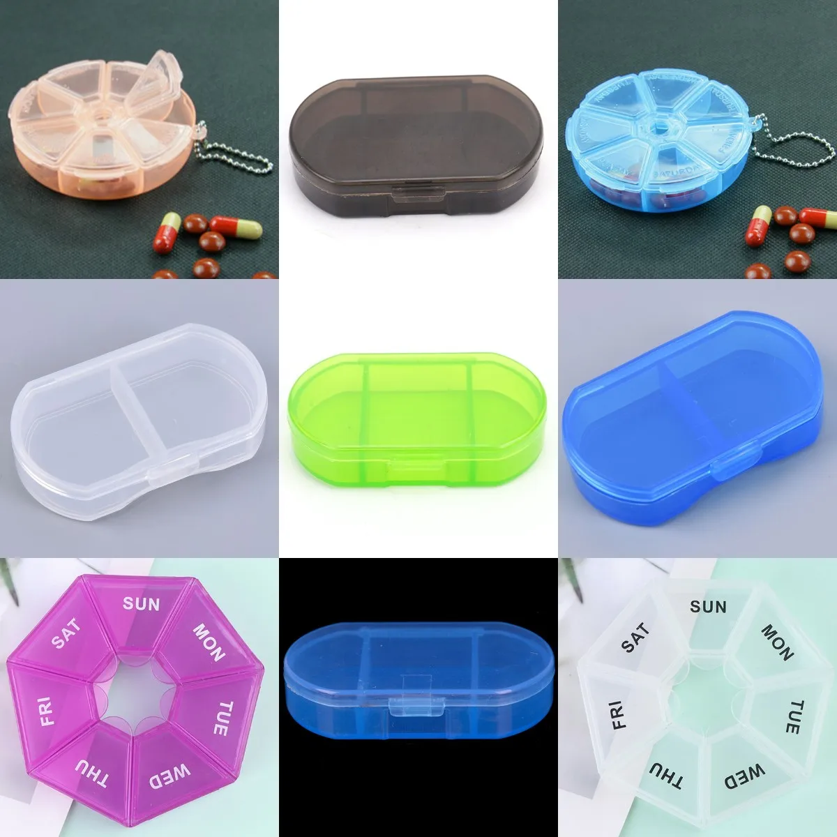 1 шт., органайзер для таблеток на неделю 
1 шт., органайзер для таблеток на неделю