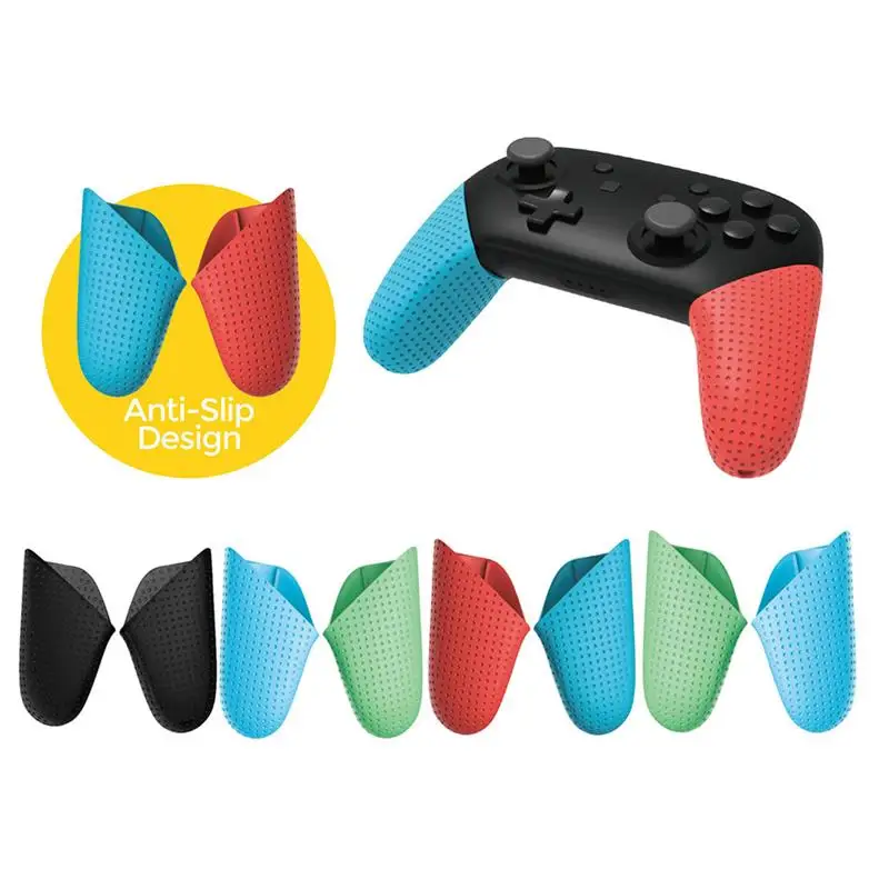 Grip Cover Silicone Anti-slip Game Controller Protector Replacement for Switch Pro, Black
Grip Cover Silicone Anti-slip Game Controller Protector Replacement for Switch Pro, Black