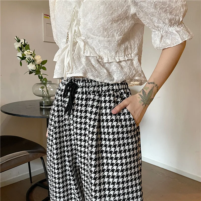New 2021 Spring Summer Harlem Pants Retro Thousand Bird Harlem Leggings Loose Tight Waist Casual Pants 1258
New 2021 Spring Summer Harlem Pants Retro Thousand Bird Harlem Leggings Loose Tight Waist Casual Pants 1258