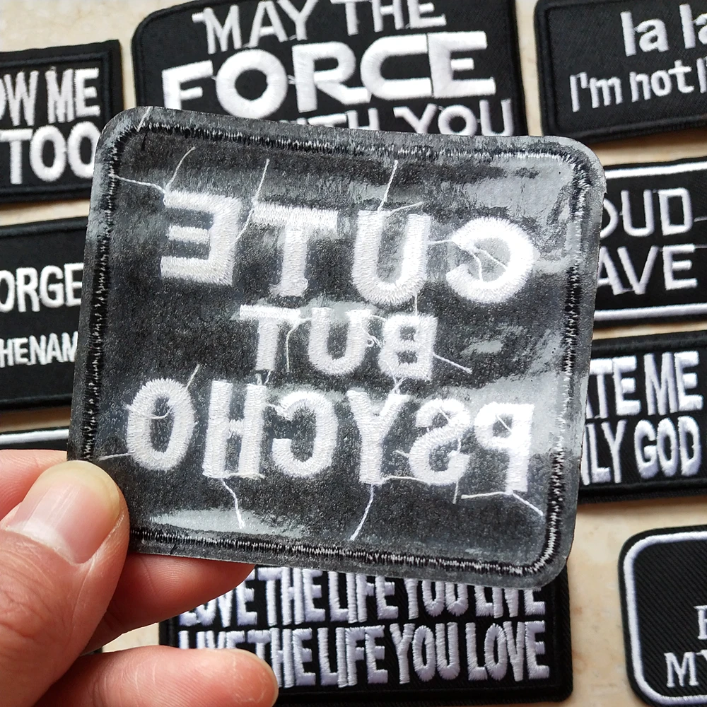 Black and White English Alphabet Patches Iron on Letters Embroidery Patch For Clothing Jeans Jacket Embroidered Stickers Badges
Black and White English Alphabet Patches Iron on Letters Embroidery Patch For Clothing Jeans Jacket Embroidered Stickers Badges