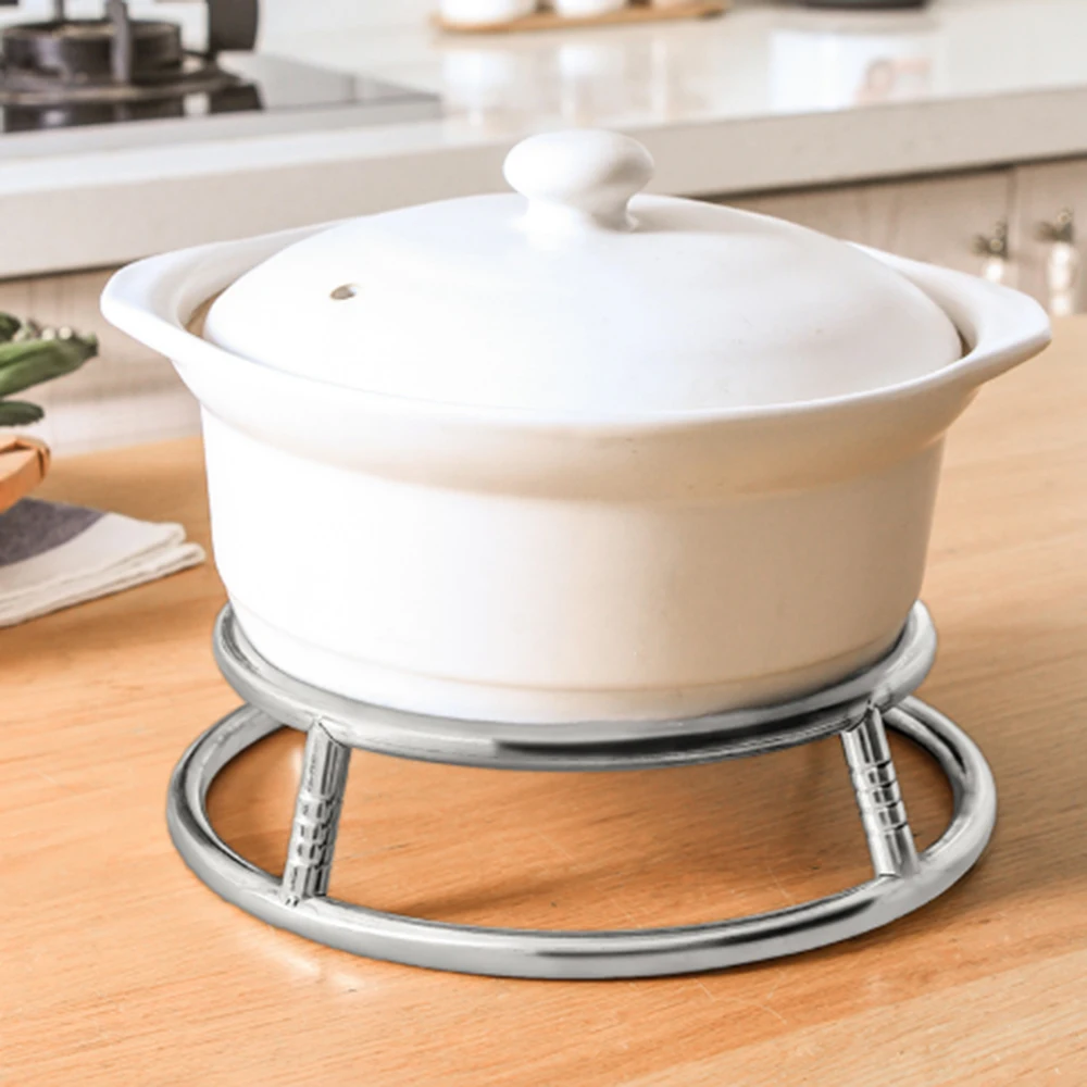 1 Pcs Kitchen Stainless Steel Insulated Pan Round Tube Pots Fry Pads Storage Rack Kitchen Tool
1 Pcs Kitchen Stainless Steel Insulated Pan Round Tube Pots Fry Pads Storage Rack Kitchen Tool
