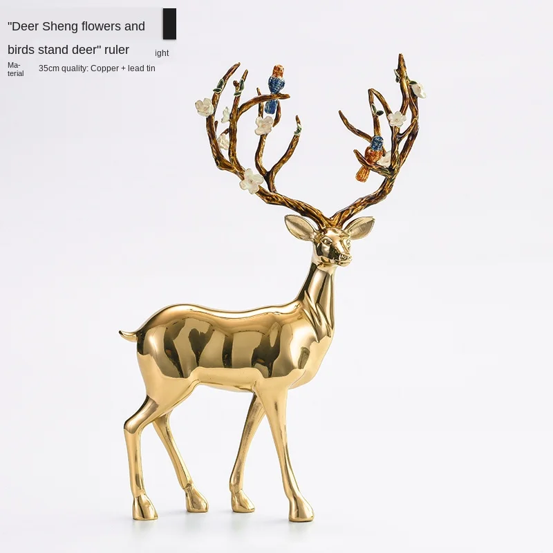 China Style Copper Deer Model Statue Home Decoration Accessories Modern Lucy Elk Metal Sculpture Office Desk Decoration Gifts
China Style Copper Deer Model Statue Home Decoration Accessories Modern Lucy Elk Metal Sculpture Office Desk Decoration Gifts