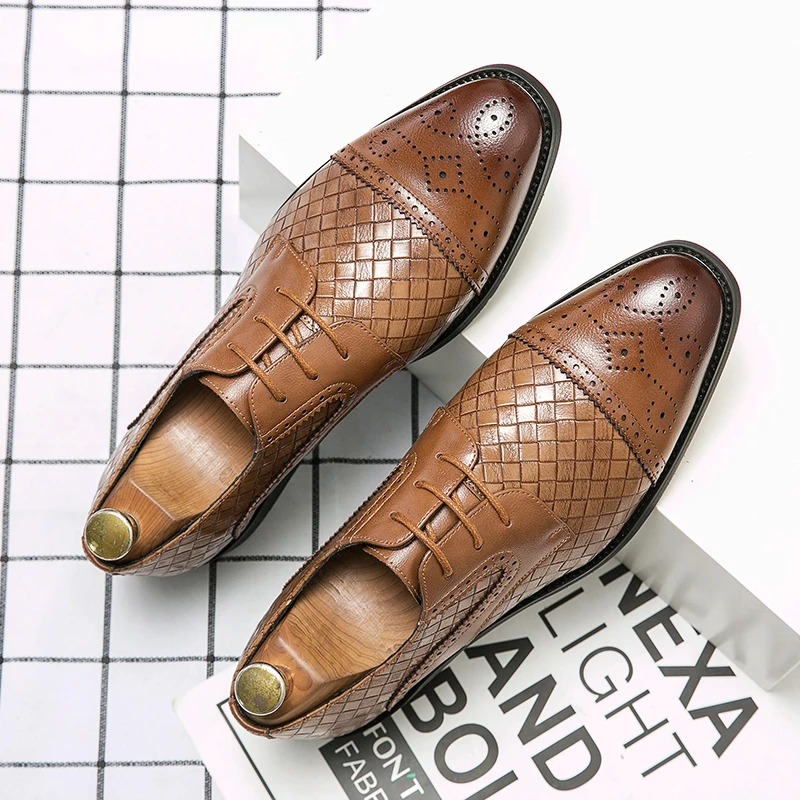 Business men's casual leather shoes Korean version of work shoes Spring and Autumn breathable Joker wedding shoes driving shoes
Business men's casual leather shoes Korean version of work shoes Spring and Autumn breathable Joker wedding shoes driving shoes