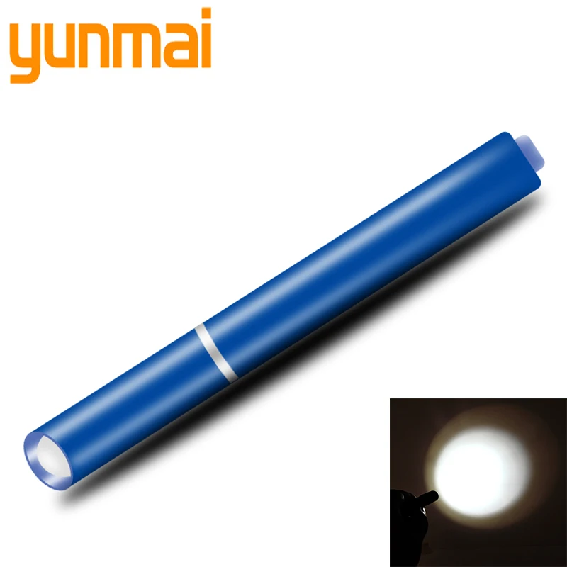 

Torch Hard Light LED Bulbs AAA Battery Strobe Camping Q5 Waterproof Single File 5W Mini Flashlight Self Defense Penlight Medical