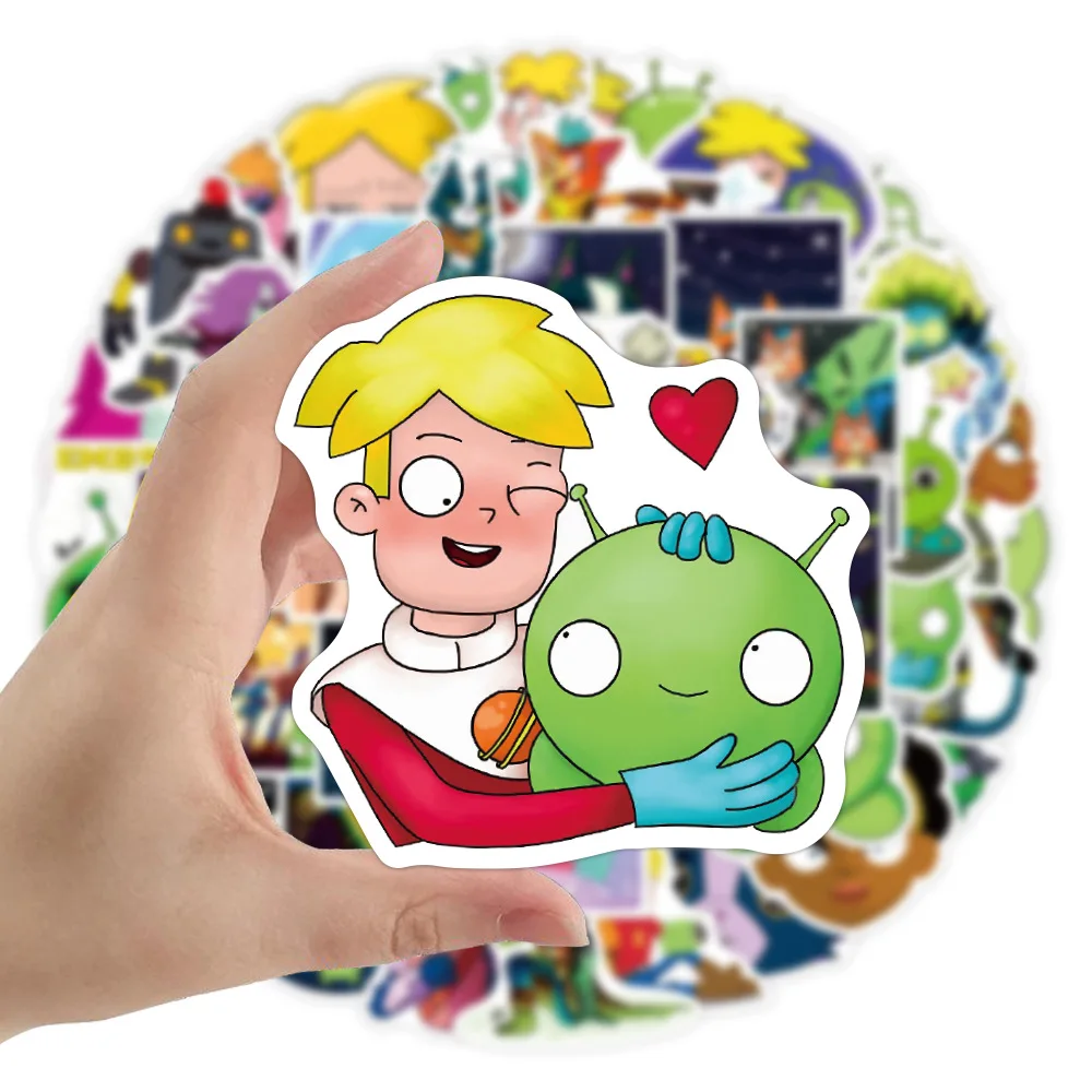 50Pcs/pack Animated TV Series Final-Space Anime Stickers Winter Graffiti Waterproof Snowboard Helmet Laptop Phone Guiter Toy | Игрушки и